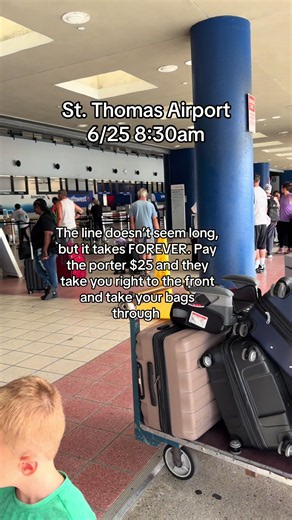 St. Thomas Airport: Skip the Lines — Hire a Porter for $25