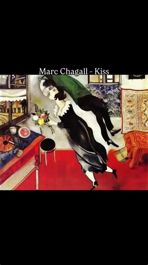 Marc Chagall - Kiss #marcchagall #chagall | Contemporary Art