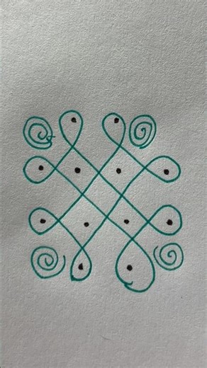 Traditional Guruvar Rangoli 🌺 Quick Pulli Kolam Design