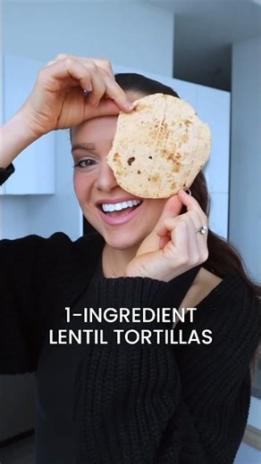 1-Ingredient Lentil Tortillas - SO Easy!