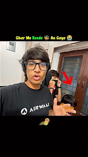 Itne Sare Keede Aagye Room Me 😲 #souravjoshivlogs #shorts #youtubeshorts #piyushjoshi #funny