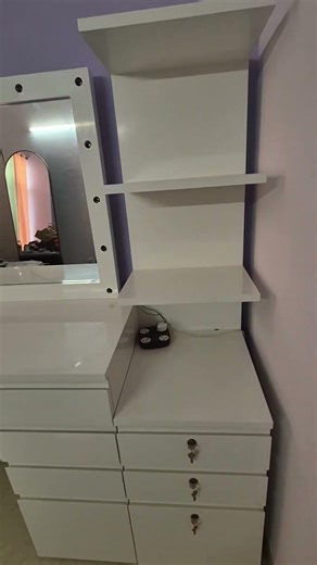 Create a traditional makeup dressing table designed by Vecraft ✨💄 #Makeup #DressingTable #Design #Be