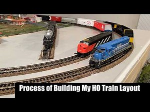Process of Building a HO Scale Train Layout Back