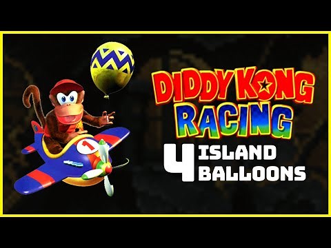 Diddy Kong Racing: Location of the 4 Hidden Island Balloons (N64/DS)