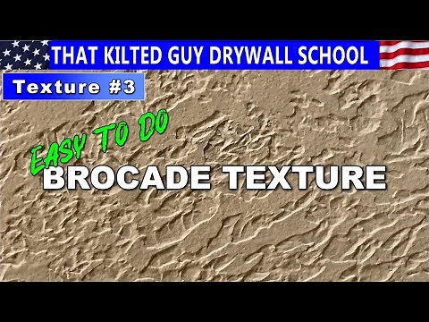 Brocade Knockdown Texture. Easy No Sprayer needed Wall and Ceiling Texture