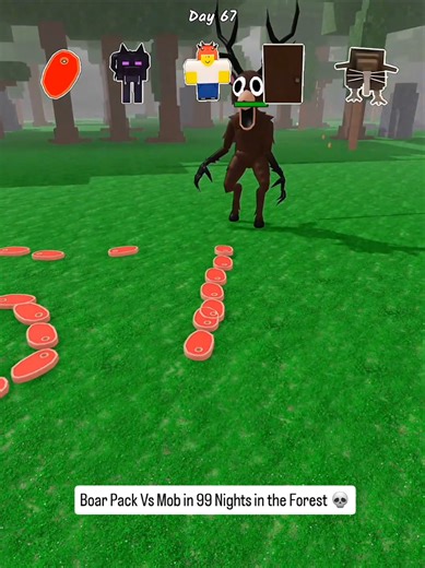 Trolling Deer with Fun Items in 99 Nights in the Forest
