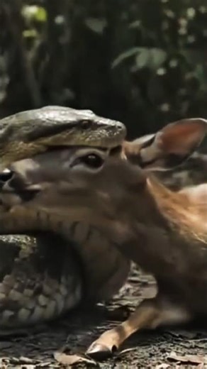 Giant Anaconda VS Deer and Monkey.