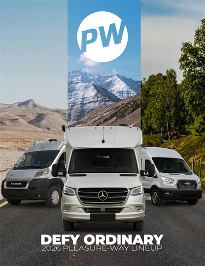 The Ontour 2.2 offers one of the largest bathrooms in our Class B line up — 52" by 26" of comfort and convenience, complete with a vanity, medicine cabinet, stainless-steel sink, Moen faucet, and more. https://pleasureway.com/models/ontour22_2026/ #PleasureWay #VanLife #PWQuality #ClassB | Pleasure-Way Industries