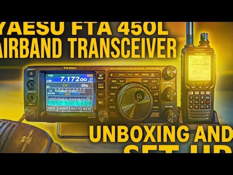 Yaesu FTA 450L Airband Transceiver ￼unboxing and set up with PC #yaesu #FTA450 #unboxing #airband