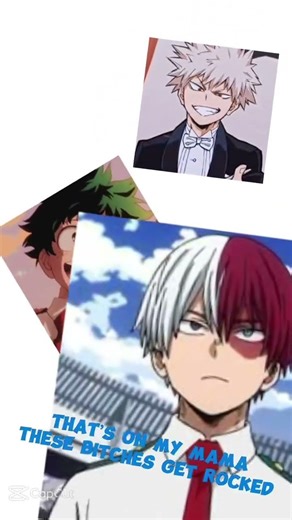 Bakugo, Todoroki, and Deku sing a song together #Deku #Bakugo #todoroki