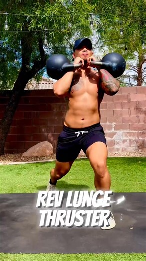 THE FOUR3SIX KETTLEBELL COMPLEX 🔥 Here’s the work: • (4) Rev Lunge to Thruster • (3) Snatch to Push Press • (6) Hang Clean to Squat This one was a grind, especially those last 6 hang clean to squats. Give it a try and let us know what you think! Thanks to @fightflowfitness on IG for sharing 👑 | Kettlebell Kings