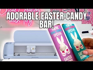 DIY Easter Candy Bar Wrappers With Cotton Ball Bunny Tails
