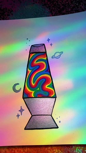 How to Draw a Trippy Lava Lamp | Easy Drawing Tutorial