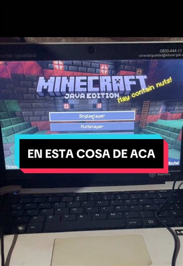 Opticraft Optifine 1.21.1 en notebook del gobierno. Medio meh 💻. #tecnologia #computadora #minecraft #optifine