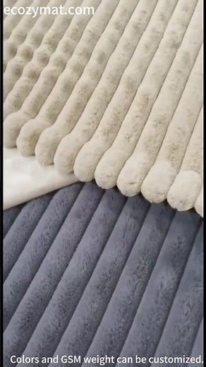 How It’s Made: Striped Faux Fur Throw Blankets