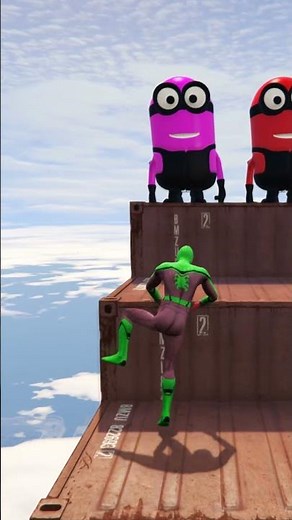 GTA 5 Epic Water Ragdolls Spiderman Jump/Fails Ep #shorts