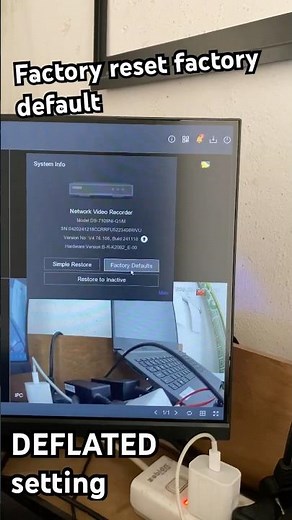 Factory reset NVR DVR factory default NVR DVR ￼ reset ￼ setting #strangerville #￼