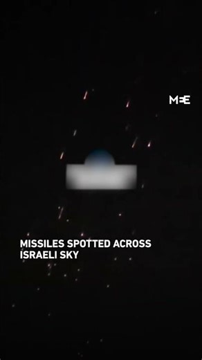 Panic across Israel as missile barrage lights up skies