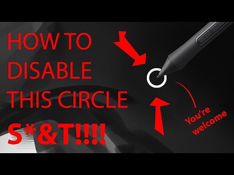 HOW TO FIX THAT F&%ING WINDOWS CIRCLE THING! (Wacom Pen Lag Fix!) - 2021