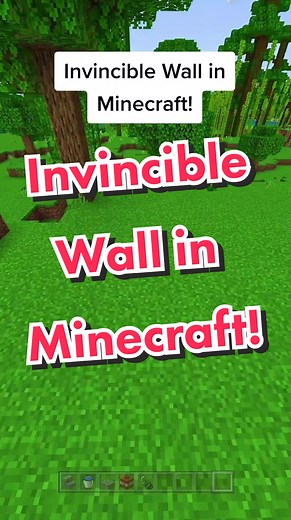 How to Build an Invincible Wall in Minecraft!