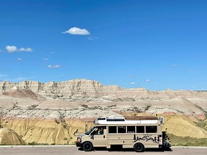 Teacher Turns Five-Window Short Bus Into a Pet-Friendly Home on Wheels
