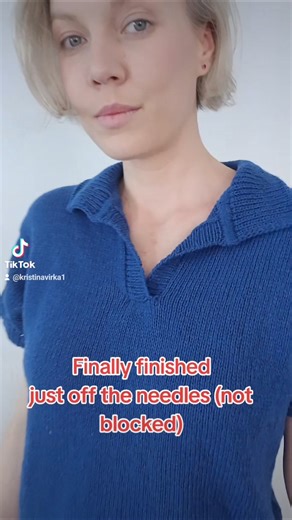 Top down knit polo neck tshirt. Cashmere/merino blend yarn #knitlove#yarnlove#knittig #loveknitting