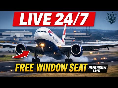 LONDON Heathrow Airport Plane Spotting ✈️ Real-Time Aircraft Landings Takeoffs (LHR) 27.01.2026