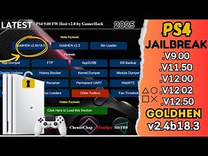 Ps4 Latest Jailbreak 9.00 to 12.50 GoldenHen V2.4b18.3