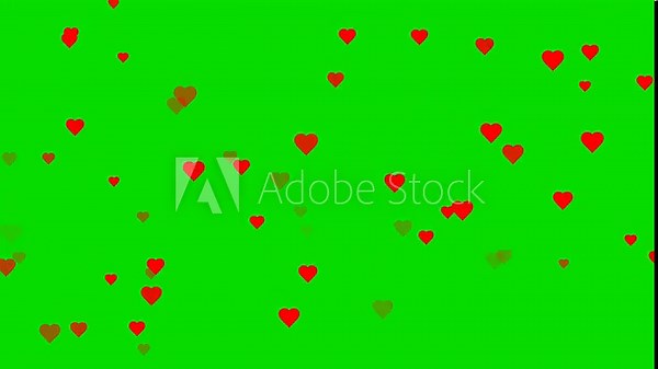 Flying Romantic Heart Icons Animation on Transparent Background. Animated Flying Hearts Symbol Overlay for Romantic Video. Ethereal Flying Hearts Particle Animation Loop