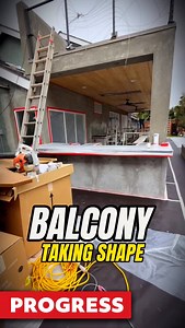 3.9K views · 119 reactions | Elegant Balcony Takes Shape Watch how the balcony is taking shape. Our team works with precision to create an elegant and durable structure. Follow the progress and don’t miss the final result! #backyardproject #balcony #constructionwork #backyardinspo #working #progress | Rivers Landscape Construction Inc. | Facebook
