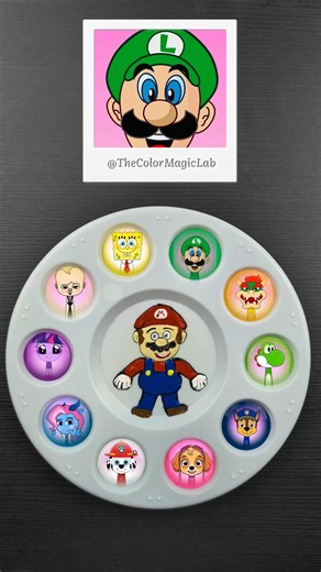 Sprunki OC Color Mixing 🙌 Super Mario 🍄 #sprunki #supermario #mario #colormixing