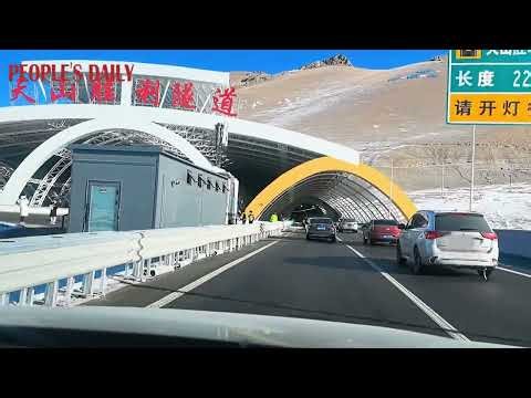 Cross the Tianshan Mountains in 20 minutes via the world’s longest expressway tunnel