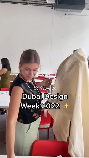 Fashion Design workshops at Dubai Design Week 2022 ✨ #fashiondesign #dubaidesigndistrict #dubaidesignweek #fashionschool