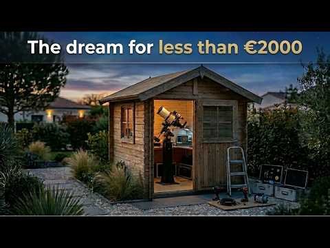 Turning a Simple Garden Shed into a Motorized Astronomy Observatory for Under €2000 Roll-Off Roof