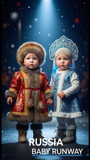 “Russian Baby Runway – Winter Festival Outfits!”