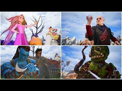 Spider-Man, Avatar, Rapunzel & Springtrap – Mortal Kombat 1 Modded Fights