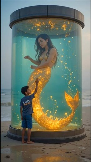 The Boy and the Captured Mermaid ✨🧜‍♀️ Boy Met a Real Mermaid #shorts #mermaid