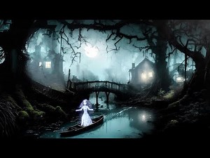 Haunted Village Forest Ambience w/ Relaxing Summer Night Sounds, Spooky Sounds and White Noise