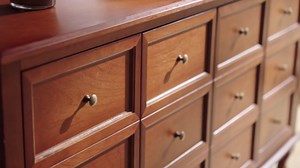HULALA HOME Transitional Solid Wood Sideboard with Adjustable Shelves, 58" Spacious Storage Sideboard, Versatile Kitchen Buffet Cabinet with Solid Wood Legs, Brown