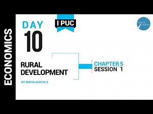 DAY 10 | ECONOMICS | I PUC | RURAL DEVELOPMENT | L1