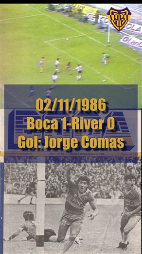 📅 #UnDiaComoHoy 02/11/1986 𝐁𝐨𝐜𝐚 𝟏–𝟎 𝐑𝐢𝐯𝐞𝐫 💙💛💙 🔥 Gol de Jorge Alberto Comas para otro clásico ganado en La Bombonera 👉 ¿Sabés algo de aquel triunfo? #Boca #Xeneize #Historia 🗂️ Síntesis completa en el primer comentario 👇 | Historia de Boca Juniors