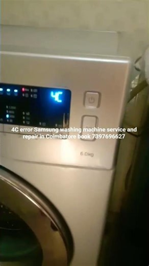 4C error Samsung washing machine service and repair in Coimbatore book 7397696627 #samsungrepair