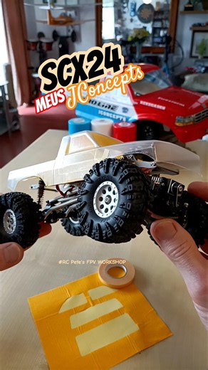 NEW! HOW TO PAINT SCX24 RC BODY #JCONCEPTS FORD COURIER #TAMIYA PS SPRAY #MEUS LCG CHASSIS #INJORA