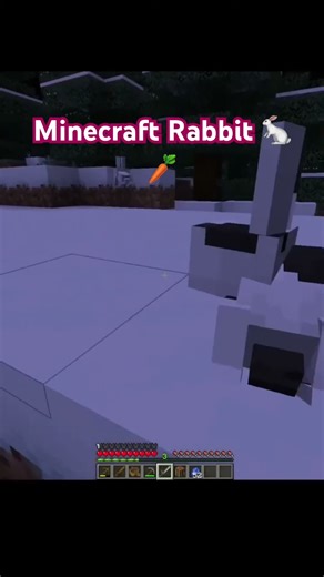 Minecraft Rabbit 🐇 #minecraft #shorts #gaming #minecraftmemes #viral #tiktok #trending #memes