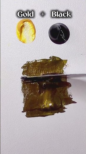 Gold + Black = Bronze Gold | Amazing Color Mixing