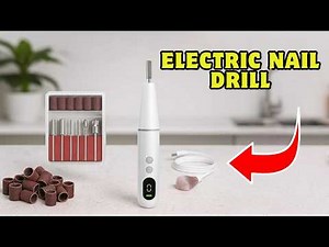 Electric Nail Drill Unboxing & Review | 9-Speed Portable Nail File for Salon Results at Home