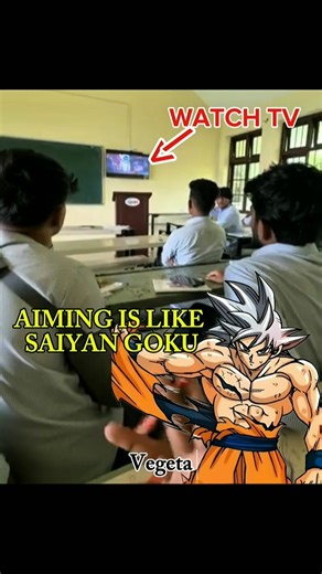🔥 Ultra Instinct Fail 😳 TV Broke in Class 💀 #ultrainstinct #dragonball #shorts