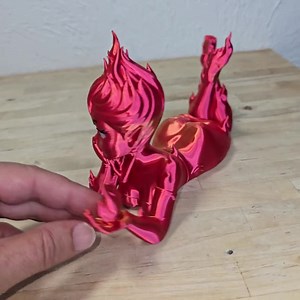 Lehabah Fire Sprite Figurine – Book Stand & Decor | Crescent City–inspired 3D Print - Etsy