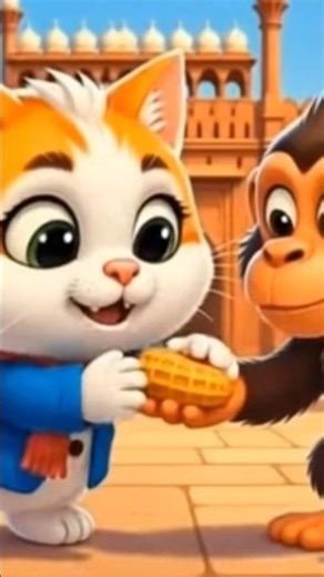 🐱Cat And Monkey monkey🐒 Friends