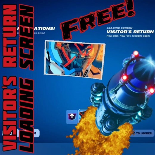 Visitor's Return Loading Screen Acquired! Thx Fortnite! #fortnite